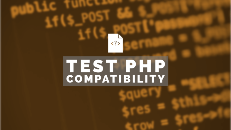Testing old code for PHP 8 compatibility