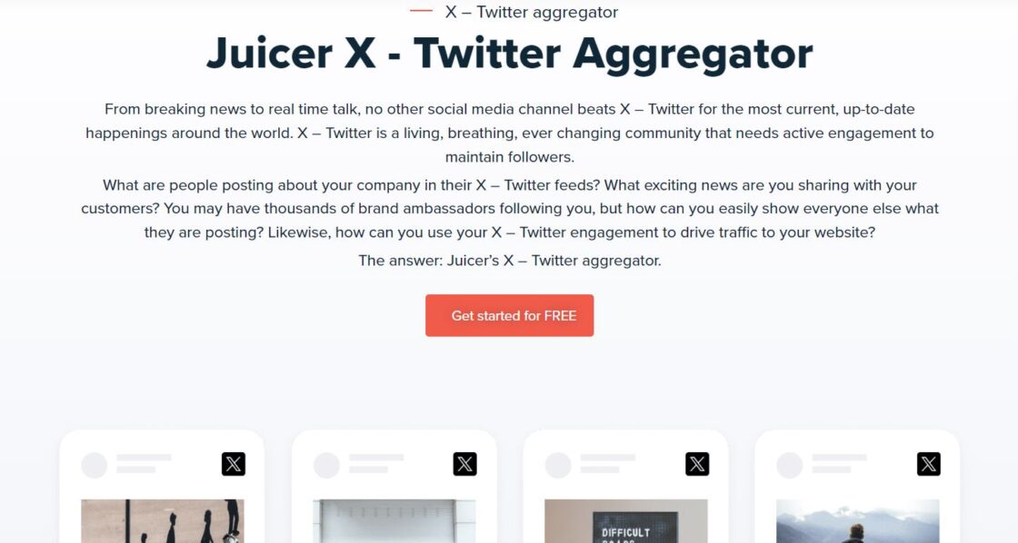 twitter marketing tool for business- Juicer.io